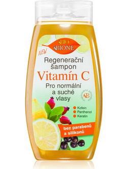 Bione Cosmetics Vitamin C Σαμπουάν για Επανόρθωση για Ξηρά Μαλλιά 260ml