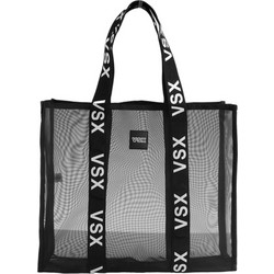 Υφασμάτινη Τσάντα Θαλάσσης Ώμου Μαύρη 35x43cm 1261980