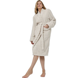 Aruelle Averly Γυναικεία Ρόμπα Χειμωνιάτικη Fleece Μπεζ