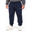 Double Ανδρικό Παντελόνι Φόρμας Fleece με Λάστιχο Navy Μπλε 262MPAN-6057