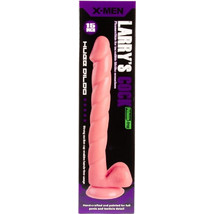 X-Men Larry's Ρεαλιστικό Dildo με Βεντούζα & Όρχεις 38.1cm Flesh