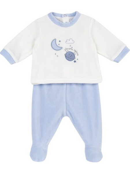Chicco Βρεφικό Σετ για Αγόρι Χειμωνιάτικο Λευκό Γαλάζιο 09103235-025