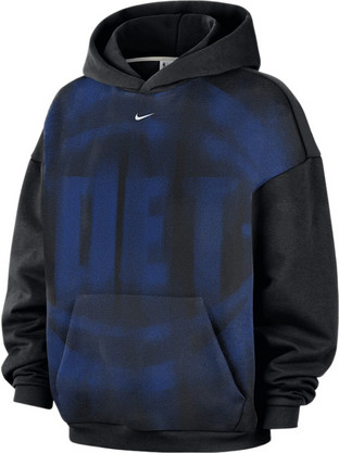 Nike Detroit Pistons Standard Issue Fleece Ανδρικό Φούτερ με Κουκούλα IQ2484-010