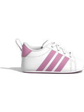 Adidas Grand Court Βρεφικά Sneakers Αγκαλιάς Άσπρο Ροζ KI18217
