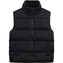 Superdry Αμάνικο Γυναικείο Μπουφάν Χειμωνιάτικο Puffer Μακρύ Μαύρο W5012199A-02A