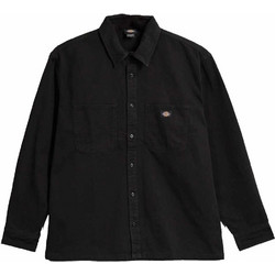 Dickies Ανδρικό Πουκάμισο Βαμβακερό Μακρυμάνικο Κανονική Γραμμή Μαύρο DK0A8DUBBLK