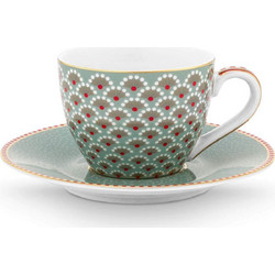 Pip Studio Φλιτζάνι Espresso & Ελληνικού Καφέ Πορσελάνης Πράσινο 120ml 51004220