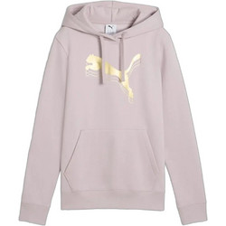 Puma Essentials Metallic Γυναικείο Αθλητικό Φούτερ με Κουκούλα Nude 684996-49