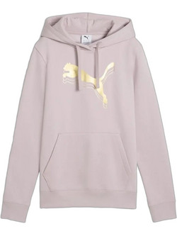 Puma Essentials Metallic Γυναικείο Αθλητικό Φούτερ με Κουκούλα Nude 684996-49
