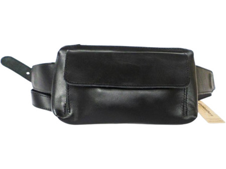 DomLeathers Ανδρικό Τσαντάκι Μέσης Δερμάτινο Μαύρο DL621