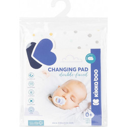 KikkaBoo Dots Αδιάβροχο Σελτεδάκι Αλλαξιέρας Μωρού 100% Βαμβακερό Jersey Λευκό 50x70cm
