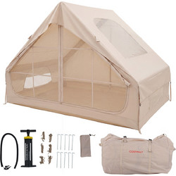 Costway Σκηνή Camping Τριγωνική 4 Ατόμων 295x205x200cm NP13000CA