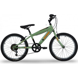 Alpina MTB S Παιδικό Mountain Bike 20" με 7 Ταχύτητες Χακί Πορτοκαλί