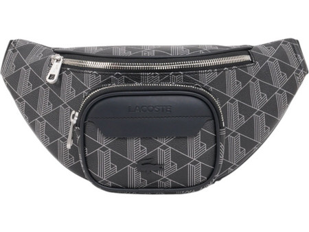 Lacoste Monogram Τσαντάκι Μέσης Ανθρακί NH3651LX-H45