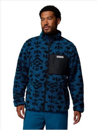 Columbia Ανδρική Ζακέτα Fleece με Φερμουάρ Navy Μπλε 2135651-442