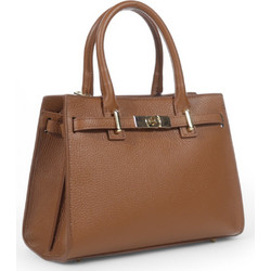 Passaggio Leather Γυναικεία Τσάντα Χειρός Δερμάτινη Ταμπά 5469-KR-02