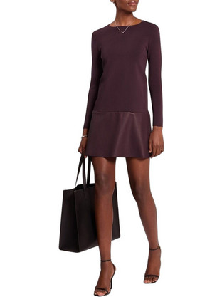 Ted Baker Zephie Mini Βραδινό Φόρεμα Μεταξωτό Μπορντό 286259