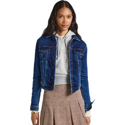 Pepe Jeans Core Γυναικείο Μπουφάν Τζιν Κοντό Μπλε PL402052HI9-000