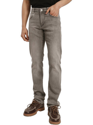 Edward Jeans Dani Ανδρικό Τζιν Παντελόνι Κανονική Εφαρμογή Γκρι MJNS-W26-006