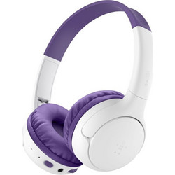 Belkin Soundform Mini 2 Ενσύρματα & Ασύρματα Bluetooth Ακουστικά Over Ear Λευκά Μωβ