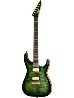 ESP Horizon II Ηλεκτρική Κιθάρα ST Style με Μαγνήτες HH & Ταστιέρα Ebony Dark Lime Burst