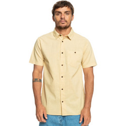 Quiksilver Ανδρικό Πουκάμισο Βαμβακερό Κοντομάνικο Κανονική Γραμμή Μπεζ EQYWT04474-YGY0