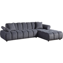 Varossi Bubble Γωνιακός Καναπές Αριστερή Γωνία Γκρι 273x195x80cm 400-020