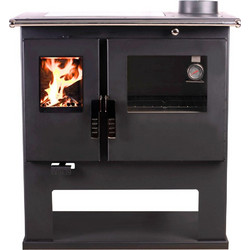 Verso CS Inox Ceramic Right Ξυλόσομπα με Φούρνο 7.7kW