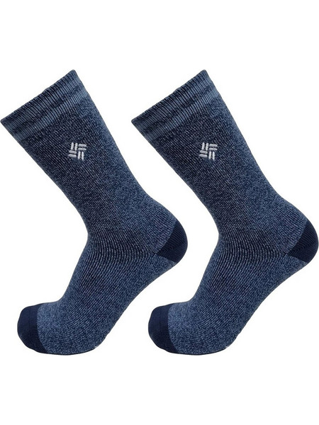Columbia Ανδρικές Κάλτσες Ψηλές με Σχέδια Navy Μπλε 2Pack C1175M