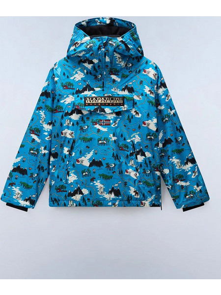 Napapijri Παιδικό Μπουφάν Χειμωνιάτικο Pullover Αδιάβροχο Γαλάζιο Royal Blue NP0A8A6J-F7J