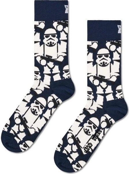 Happy Socks Star Wars Fleece Ανδρικές Κάλτσες Ψηλές με Σχέδια Navy Μπλε P006519