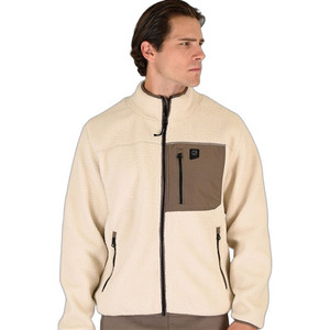 Rebase Ανδρική Ζακέτα Fleece Off White RFT-7080 Rebase Ανδρική Ζακέτα Fleece Off White RFT-7080