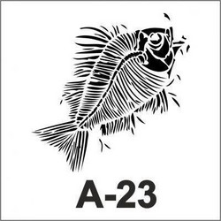 Artebella Στένσιλ Σχέδια Ψάρι 20x20cm A-23