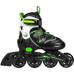 Muuwmi Inline Αυξομειούμενα Rollers Παιδικά Μαύρα Πράσινα