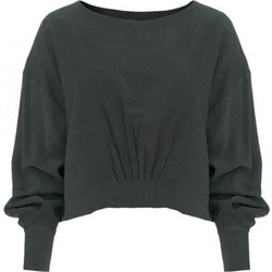 Moutaki Γυναικείο Χειμερινό Crop Top Ανθρακί 24.01.108