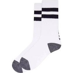 Hurley Ανδρικές Κάλτσες Ψηλές με Σχέδια Λευκές MSOEU00001-107