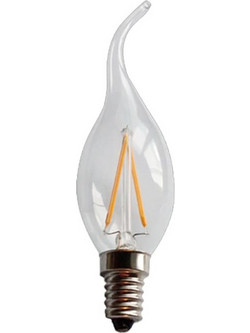 Λάμπα τύπου Κερί LED C35T 2W Υποδοχής E14 220lm Λευκού Φωτισμού 220-240V, Ενεργειακής Κλάσης Β, New Light GYLT-03877 - New Light