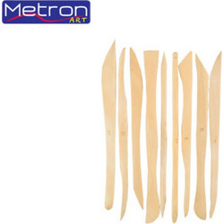 METRON ART ΓΛΥΦΙΔΕΣ ΠΗΛΟΥ ΞΥΛΙΝΕΣ ΣΕΤ 9Τ. 721.3.15260