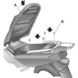 ΒΑΣΗ ΒΑΛΙΤΣΑΣ YAMAHA T-MAX 500 01'-07' SHAD