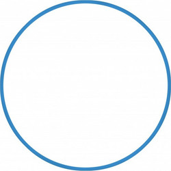 Χούλα-Χουπ 76cm - Φ18mm - 185gr, Μπλε Amila 48160