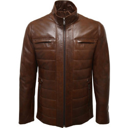 Leather 100 05-M-SIR Ανδρικό Μπουφάν Καφέ