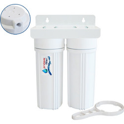 Proteas Filter 10" Διπλό 1/4'' Φίλτρο Νερού Κάτω Πάγκου με Πλαστικό Σπείρωμα EW-013-0201