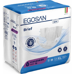 Egosan All in One Diapers Maxi XLarge Πάνες Ακράτειας 4 Σταγόνες 15τμχ