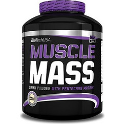 Biotech USA Muscle Mass Chocolate Πρωτεΐνη Ορού Γάλακτος Όγκου Χωρίς Λακτόζη 2.27kg