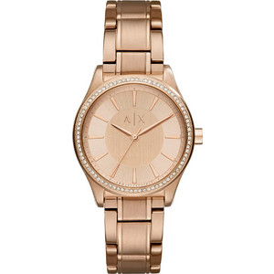 Armani Exchange Nicollete Γυναικείο Ρολόι με Ροζ Χρυσό Μεταλλικό Μπρασελέ AX5442