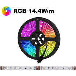 Ταινία LED 14,4W/m CHIP 5050 60chips/m RGB 840Lm IP54 12V 5m 8065690015541