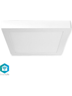 Wi-Fi έξυπνο φωτιστικό οροφής LED, διαστάσεων 30 x 30 cm, 18W, 1200lm. NEDIS WIFILAC30WT