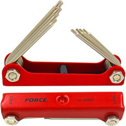 Κλειδιά Allen torx FORCE 5087 F σουγιάς σετ 8 τεμαχίων Τ5-Τ20 (5087F )