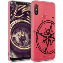 KW Back Cover Silicone Compass Transparent (Xiaomi Redmi Note 6 Pro)