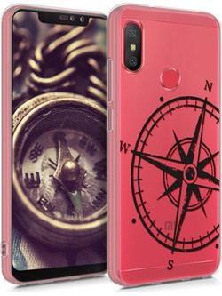 KW Back Cover Silicone Compass Transparent (Xiaomi Redmi Note 6 Pro)